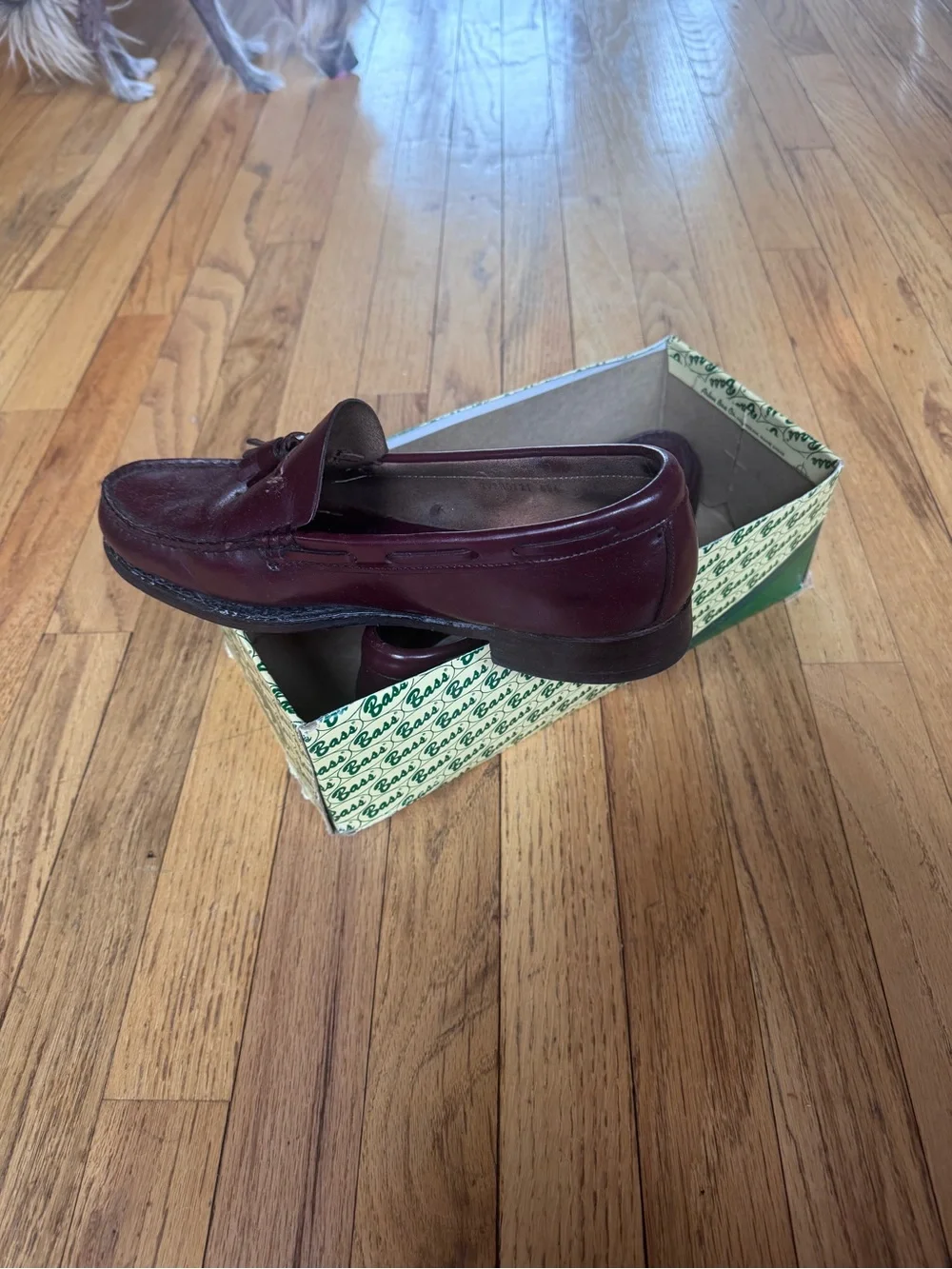 G.H. Bass & Co. Burgundy Leather Tassel Loafers